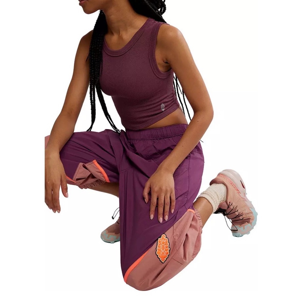 FP Movement by Free People Plum & Rose Track Joggers